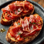 Pan con tomate y jamón ibérico