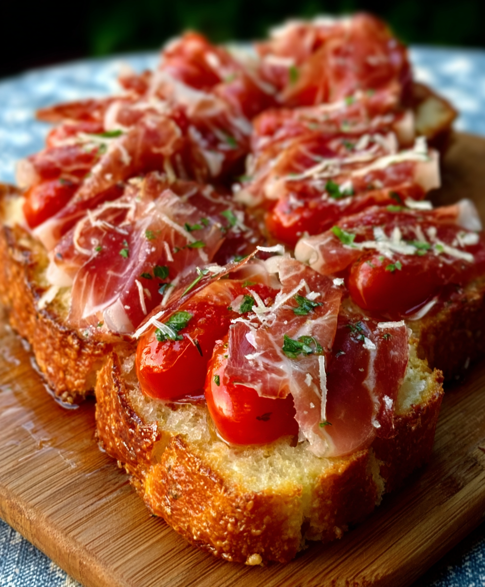 Pan de Almendra con Tomate y Jamón Ibérico