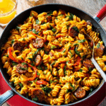 Pasta al Estilo ESPAÑOL – Con Chorizo y Pimientos