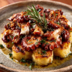 Pulpo a la Gallega con Espuma de Patata