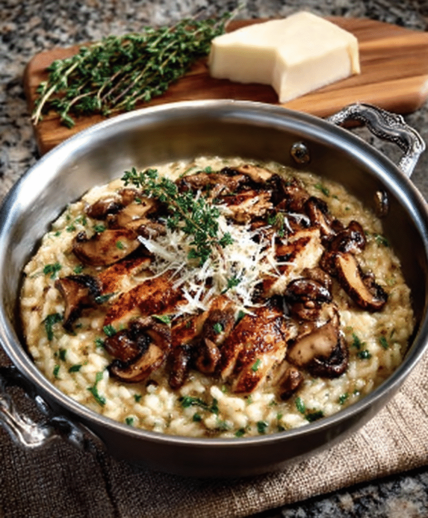 Risotto de Setas y Idiazábal