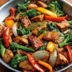 SALTÉADO DE POLLO CON VERDURAS