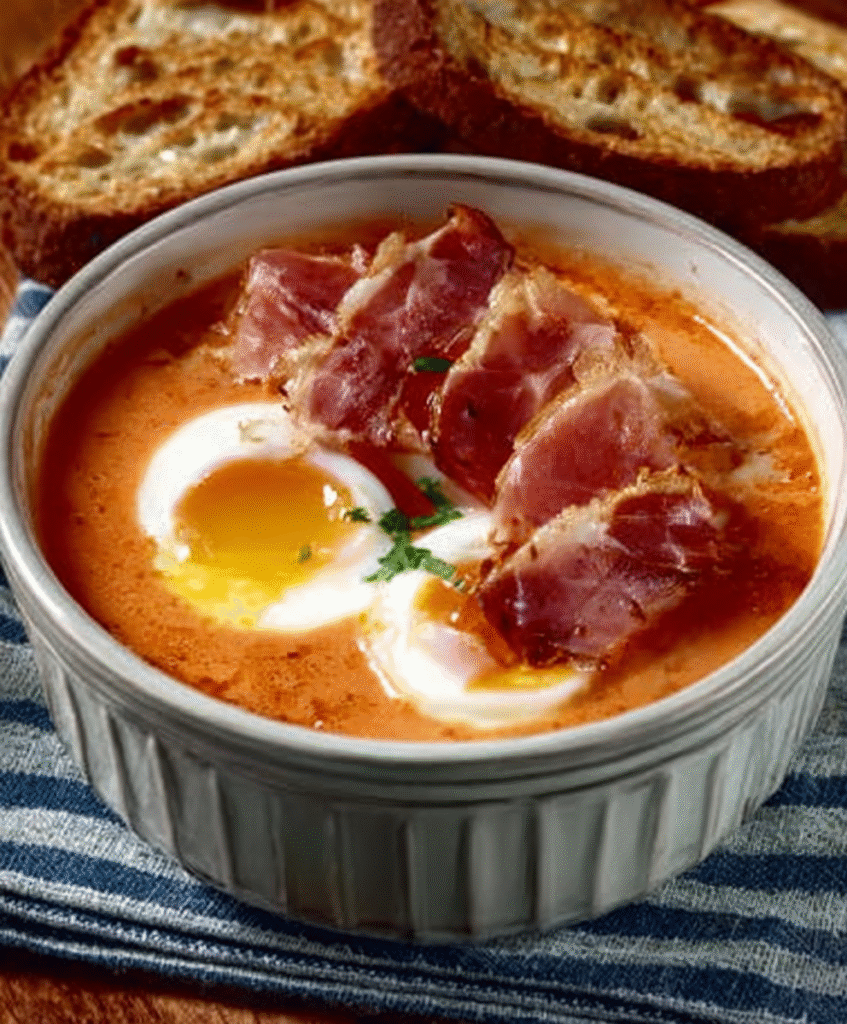 Salmorejo Cordobés con Huevo y Jamón