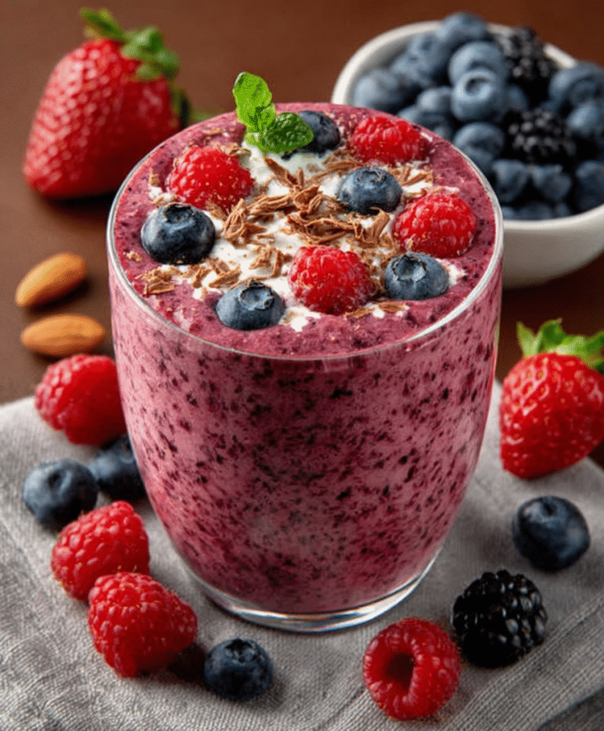 Smoothie de Frutos Rojos Keto