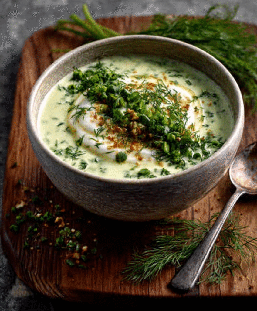 Sopa Fría de Pepino y Kéfir