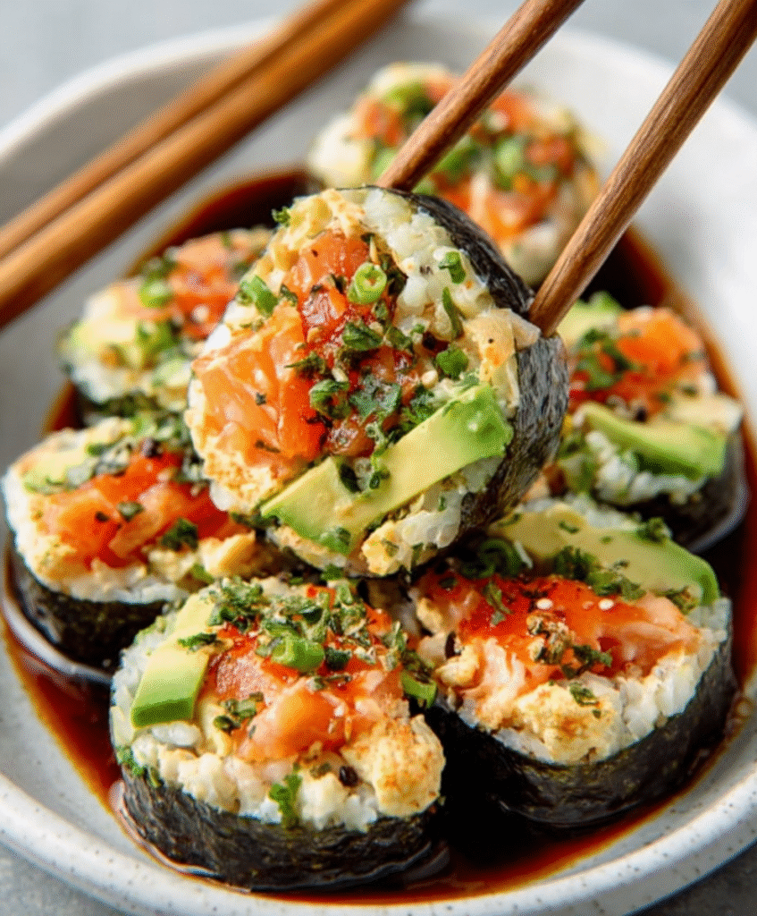 Sushi Keto con Coliflor