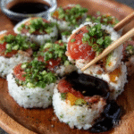 Sushi de tomates heirloom