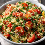 Tabulé exprés de couscous y tomate