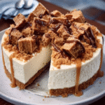 Tarta de queso con caramelo dalgona