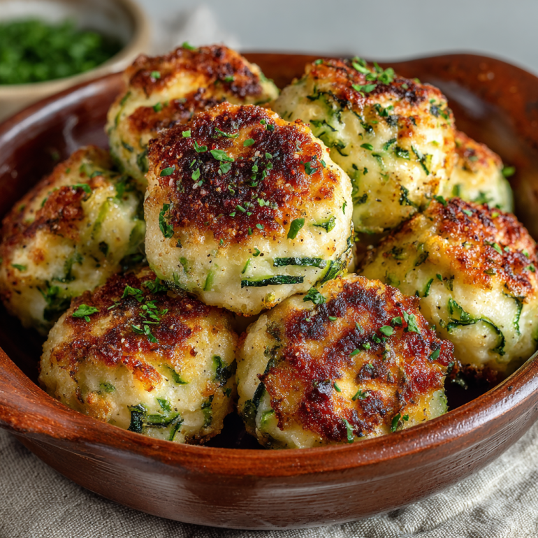 Bolitas de Calabacín al Horno
