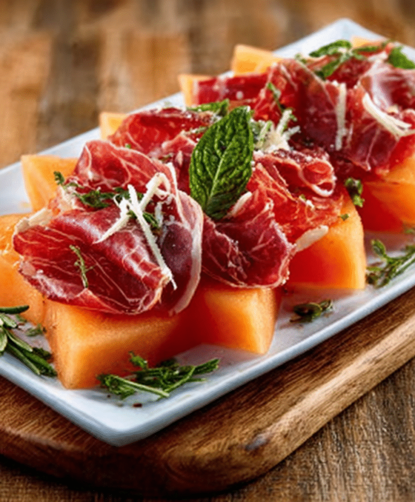 Carpaccio de Melón con Jamón