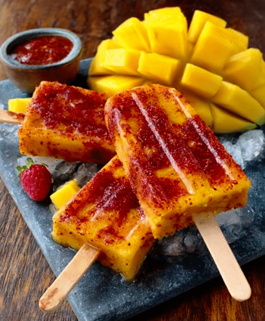 Chamoy‑Mango Paleta Pops