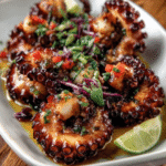Chili‑Lime Octopus Pinchos