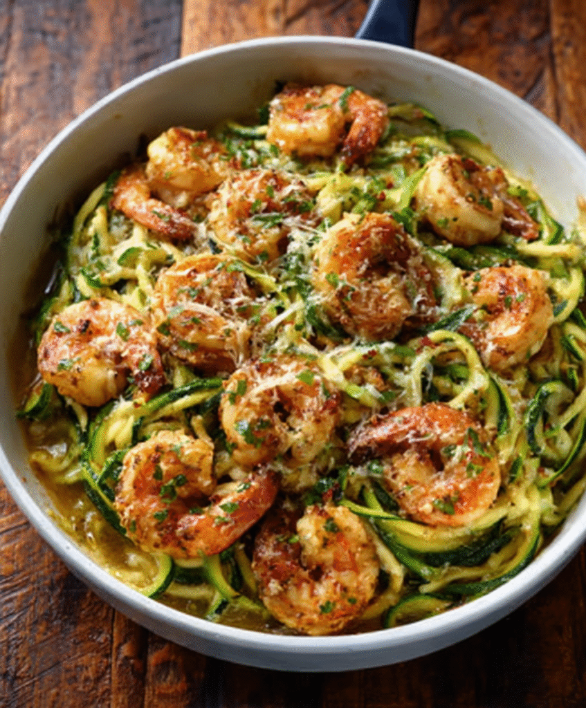 Easy Shrimp Scampi with Zoodles