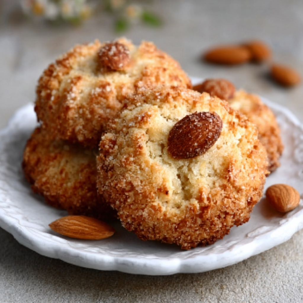 Galletas blanditas de almendra y piel de limón sin gluten