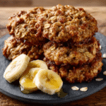 Galletas de avena y plátano sin harina para meriendas saludables