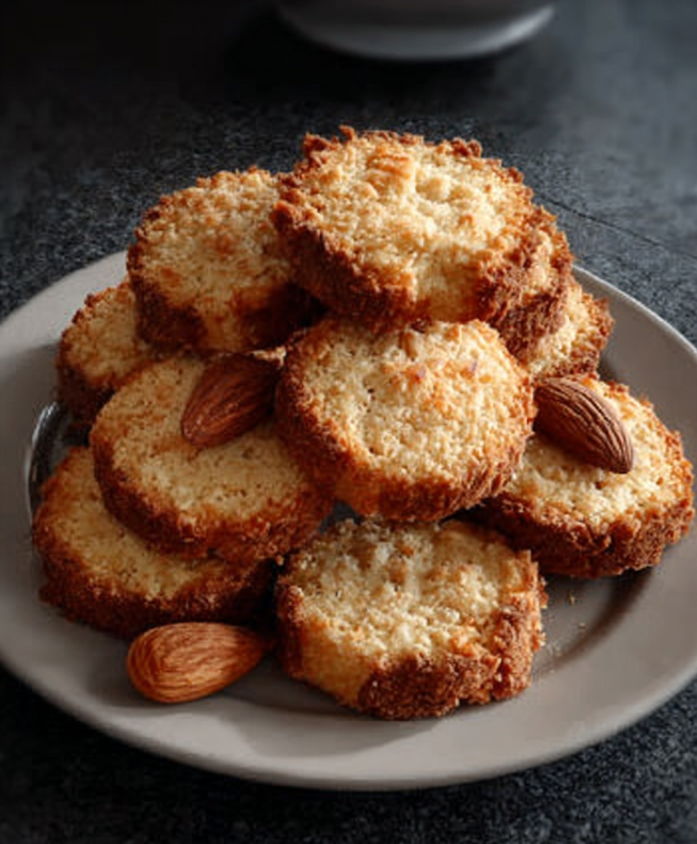 Galletas keto con almendra y coco para postres sin gluten