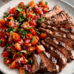 Grilled Flank Steak with Tomato Salad