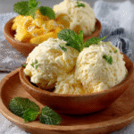 Helado casero de coco y mango sin heladera para días tropicales