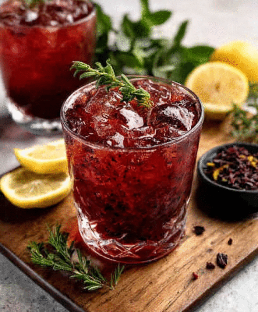 Hibiscus Vermouth Cooler