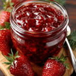 Mermelada casera de fresas silvestres para regalos artesanales
