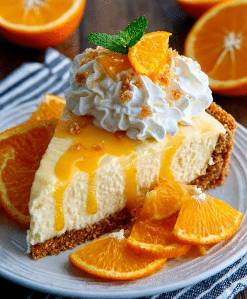 No-Bake Orange Creamsicle Pie