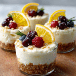 Olive‑Oil & Citrus No‑Bake Cheesecake Cups