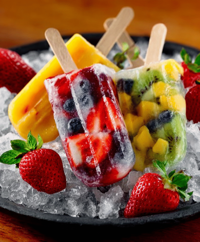 Paletas de Fruta Fresca