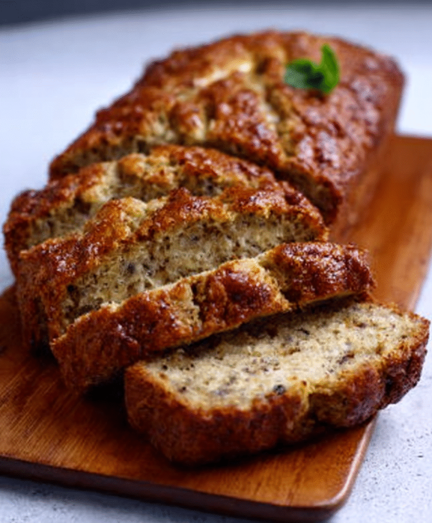 Pan de plátano bajo en carbohidratos para dietas keto