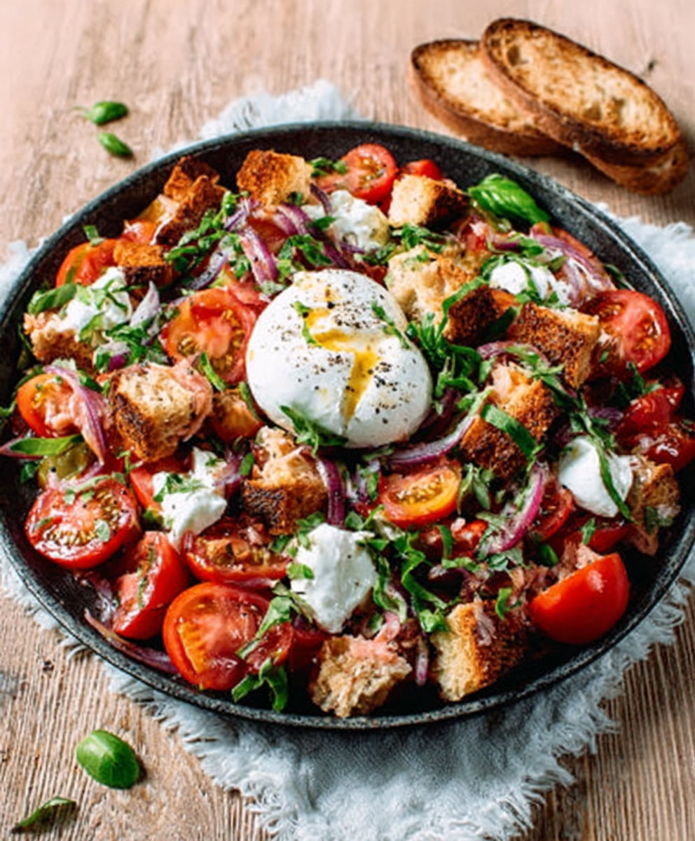 Panzanella con Burrata y Atún