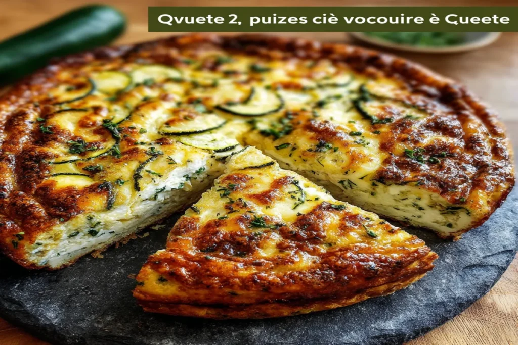 Quiche sin Masa con Calabacines y Queso de Cabra