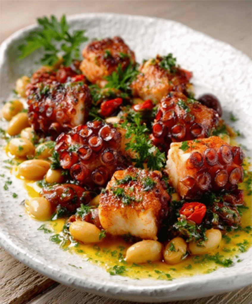 Salpicón de Pulpo y Berberechos