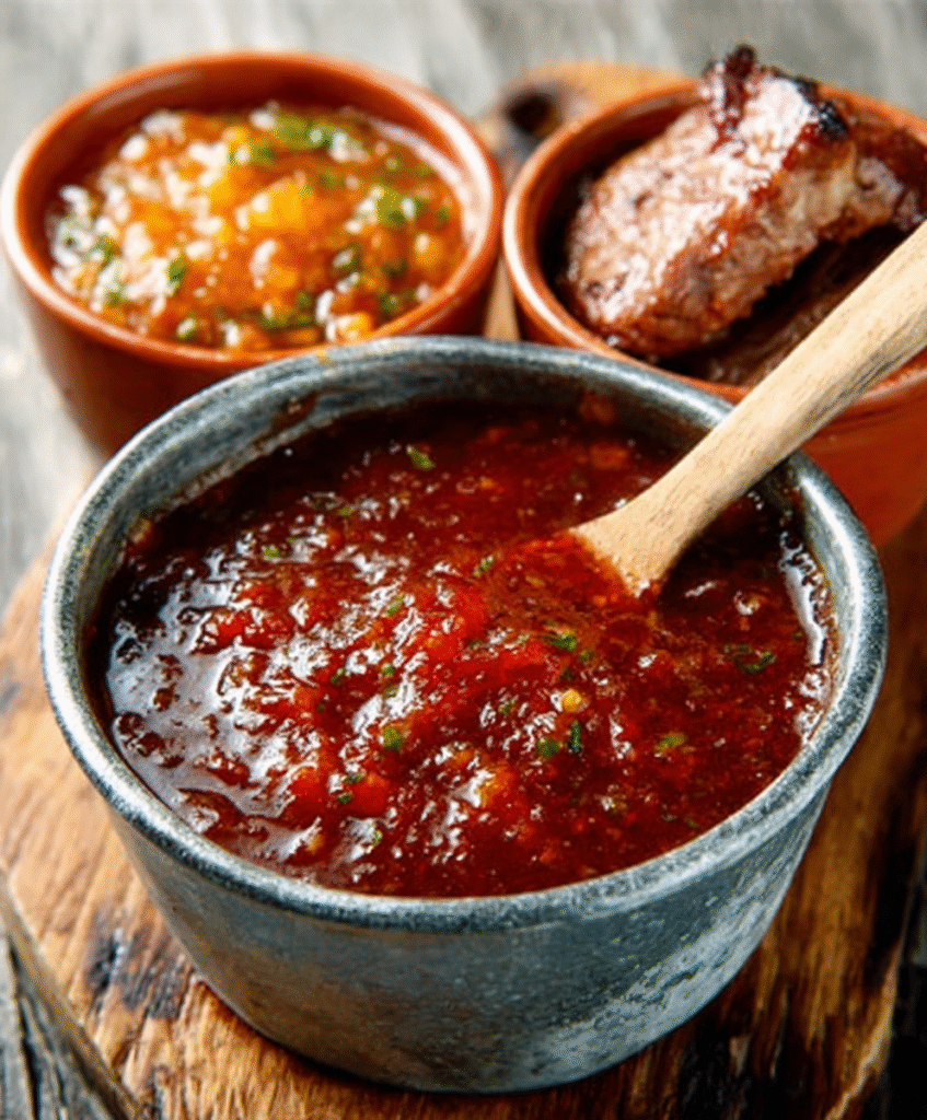 Salsas caseras para parrilla con hierbas del huerto para maridar