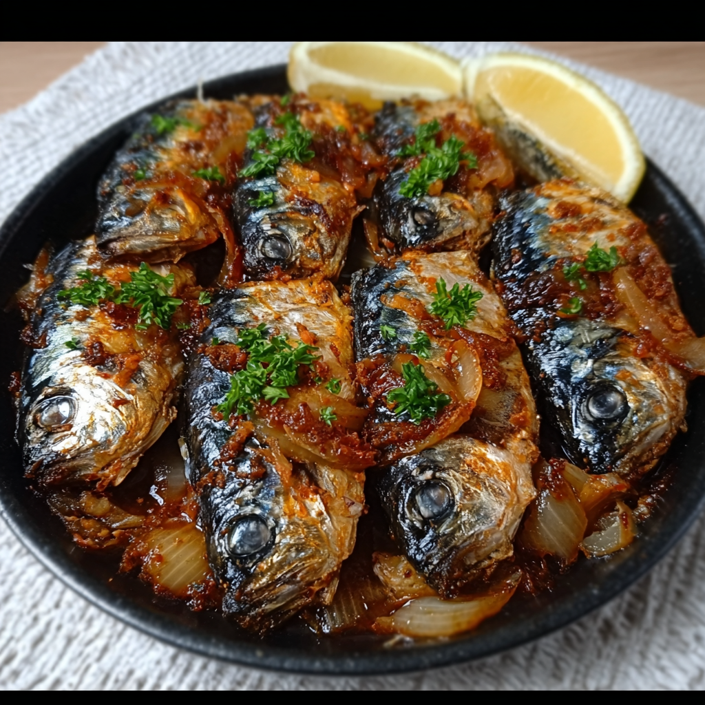 Sardinas al horno con adobo canario en 12 minutos