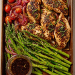 Sheet‑Pan Balsamic Chicken & Asparagus