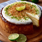 Tarta de lima y coco con textura cremosa para fanáticos del dulce