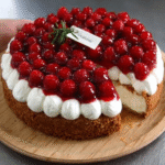 Tarta fría de frambuesas y mascarpone sin hornear para ocasiones especiales