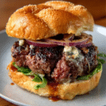 Triple Seared Whiskey Burger