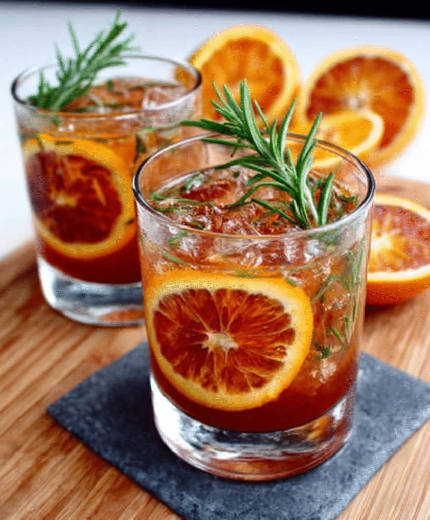 Vermouth‑Tangerine Rosemary Spritz