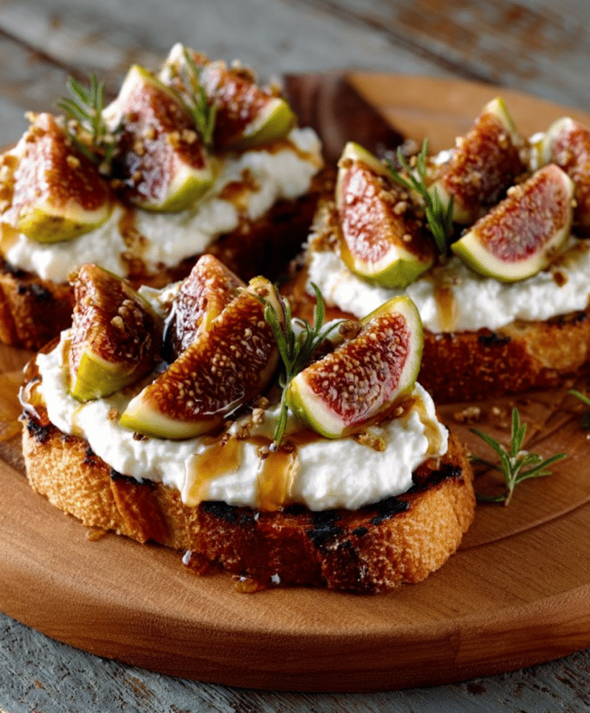 Whipped Ricotta‑Honey Fig Toasts