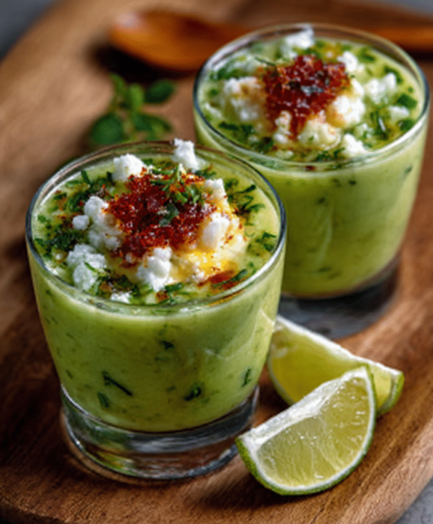 Yuzu & Cucumber Gazpacho Shots