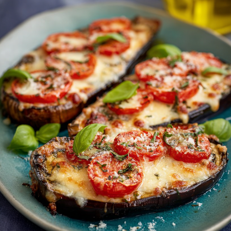 Berenjena al Horno con Tomate y Queso