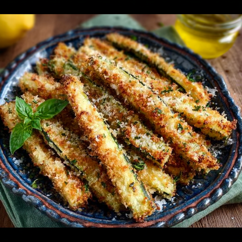 Bastones de Calabacín al Horno con Parmesano