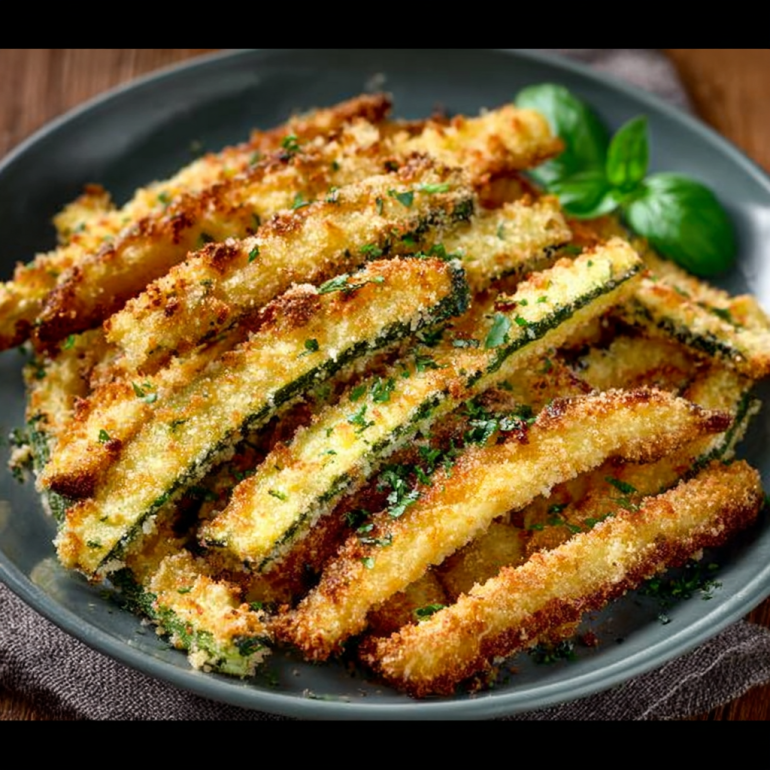 Bastones de Calabacín al Horno con Parmesano