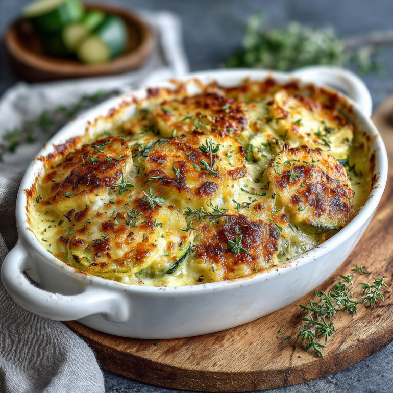 Gratinado Cremoso de Calabacín