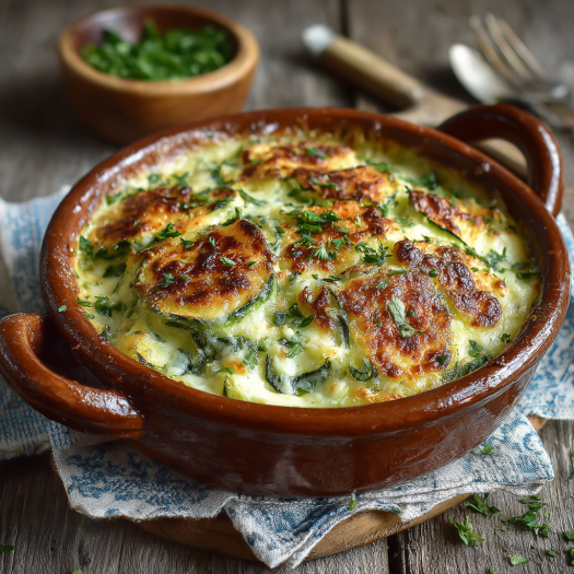 Gratinado Cremoso de Calabacín