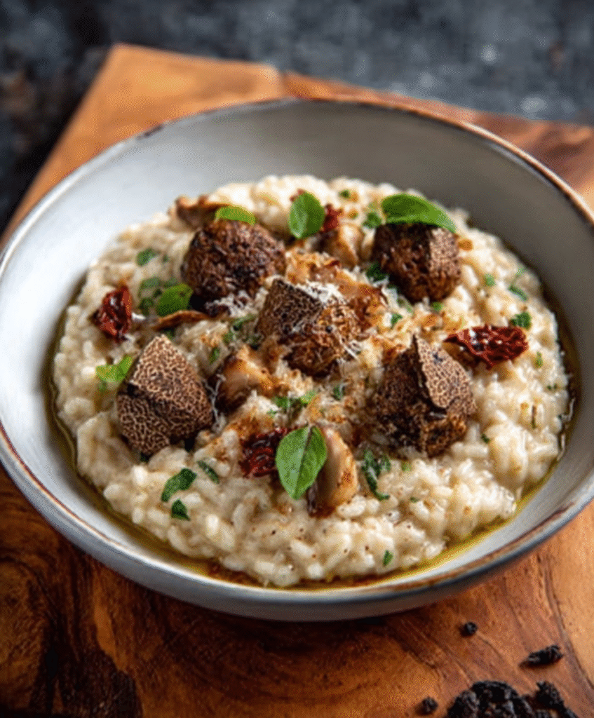 Arroz Cremoso con Trufa y Setas Silvestres