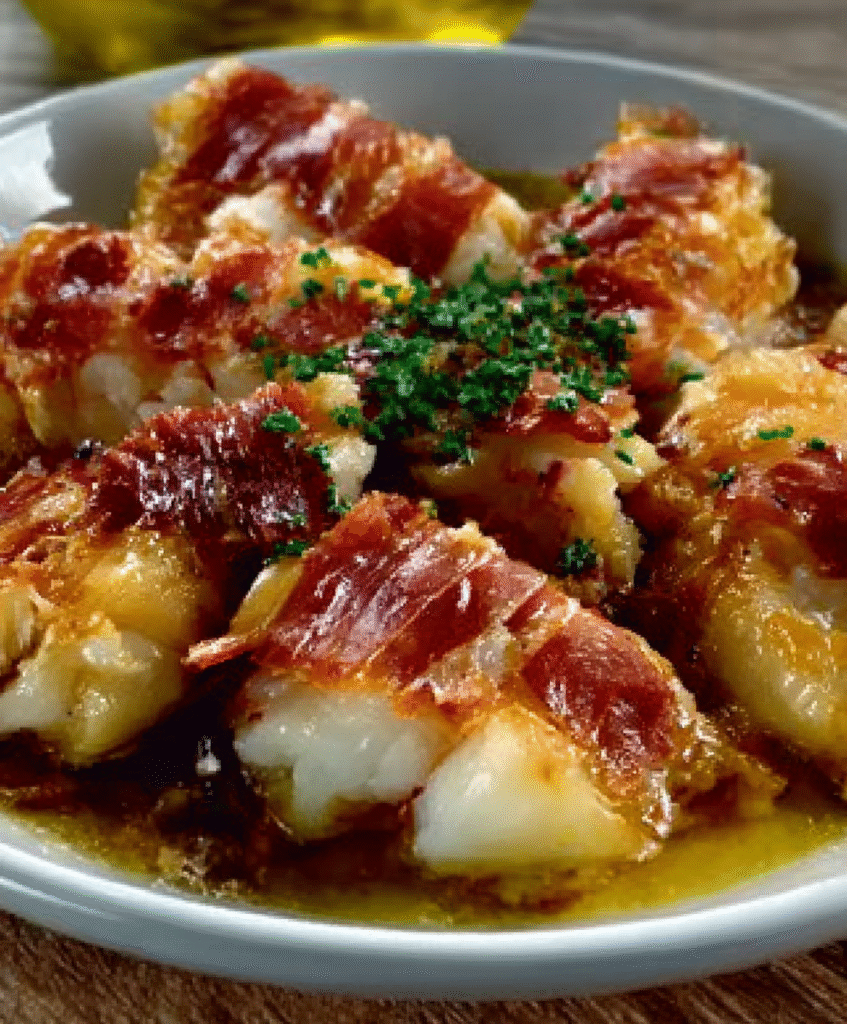 Bacalao con Polvo de Jamón
