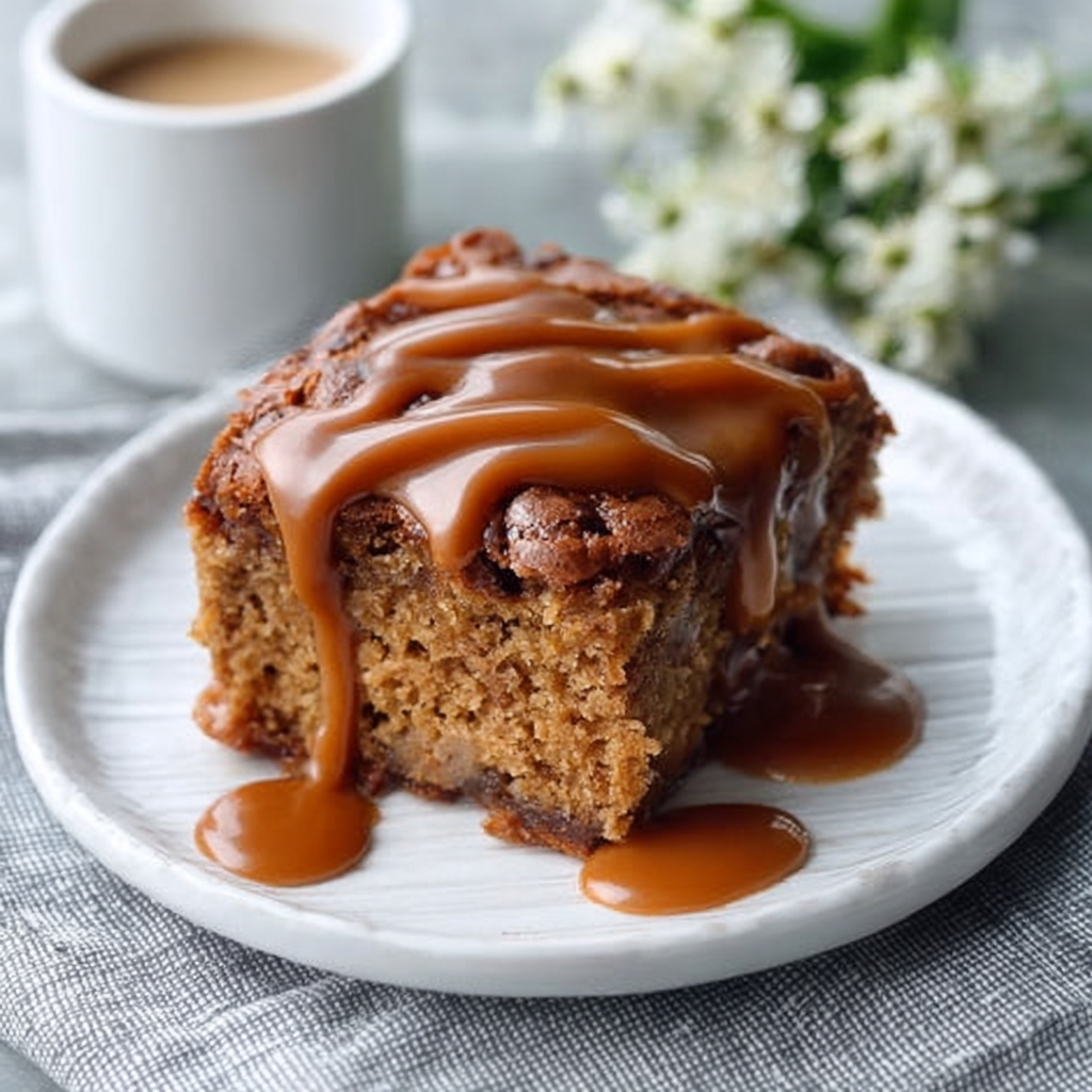 Blondies de Café y Caramelo