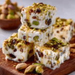 Bocaditos de Turrón de Miel y Pistacho